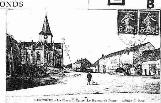 Ville de LEFFONDS Carte postale ancienne