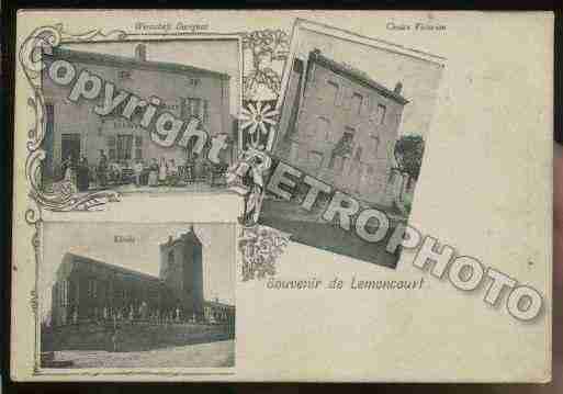 Ville de LEMONCOURT Carte postale ancienne