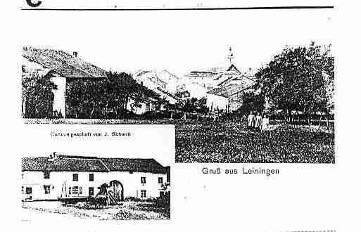 Ville de LENNING Carte postale ancienne