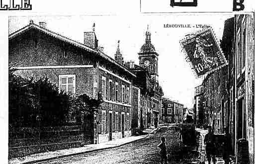 Ville de LEROUVILLE Carte postale ancienne