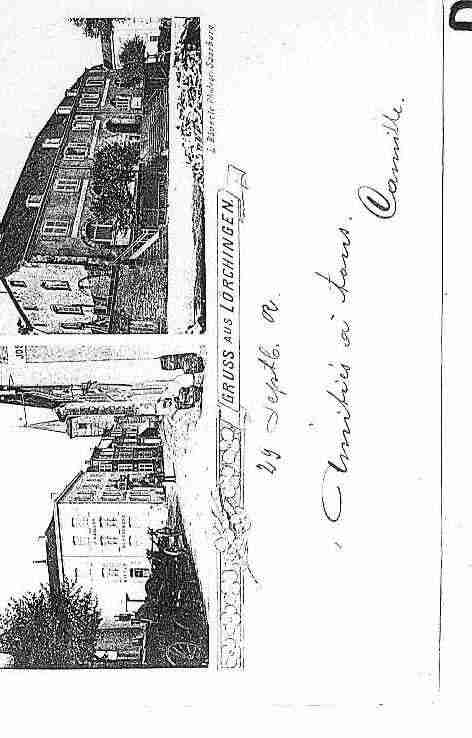 Ville de LORQUIN Carte postale ancienne