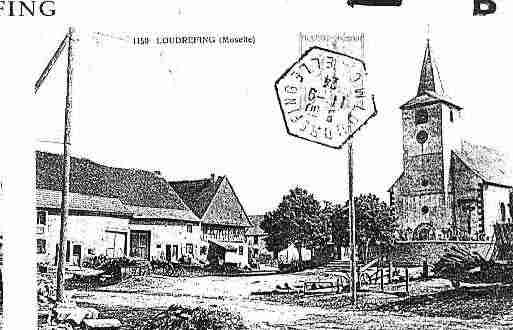 Ville de LOUDREFING Carte postale ancienne