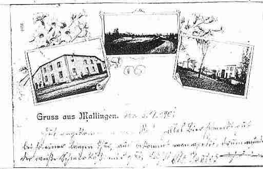 Ville de MALLING Carte postale ancienne