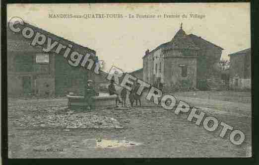 Ville de MANDRESAUXQUATRETOURS Carte postale ancienne