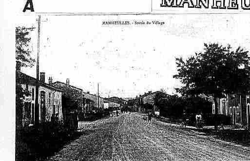 Ville de MANHEULLES Carte postale ancienne