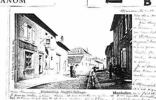 Ville de MANOM Carte postale ancienne