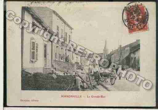 Ville de MANONVILLE Carte postale ancienne