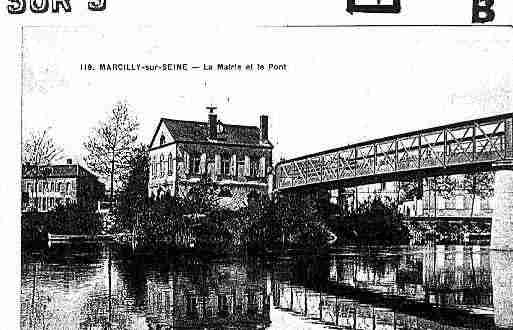 Ville de MARCILLYSURSEINE Carte postale ancienne