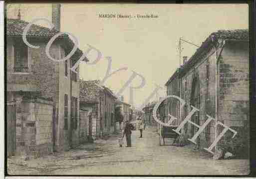 Ville de MARSON Carte postale ancienne