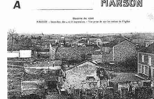 Ville de MARSON Carte postale ancienne