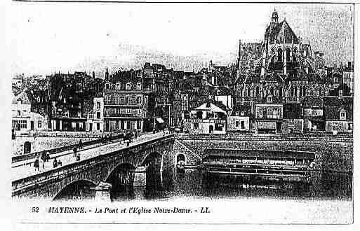 Ville de MAYENNE Carte postale ancienne