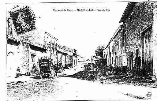 Ville de MAZERULLES Carte postale ancienne