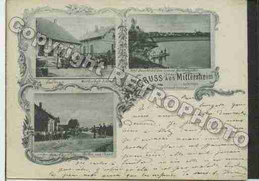 Ville de MITTERSHEIM Carte postale ancienne