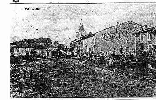 Ville de MONCOURT Carte postale ancienne