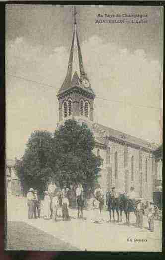 Ville de MONTHELON Carte postale ancienne