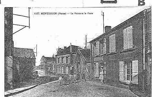 Ville de MONTHELON Carte postale ancienne