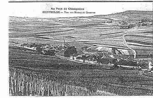 Ville de MONTHELON Carte postale ancienne