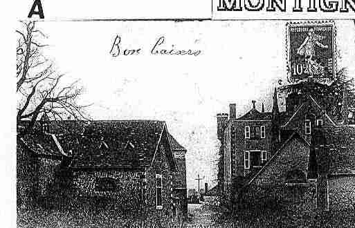 Ville de MONTIGNELEBRILLANT Carte postale ancienne