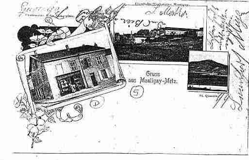 Ville de MONTIGNYLESMETZ Carte postale ancienne