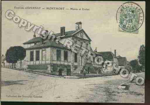 Ville de MONTMORTLUCY Carte postale ancienne