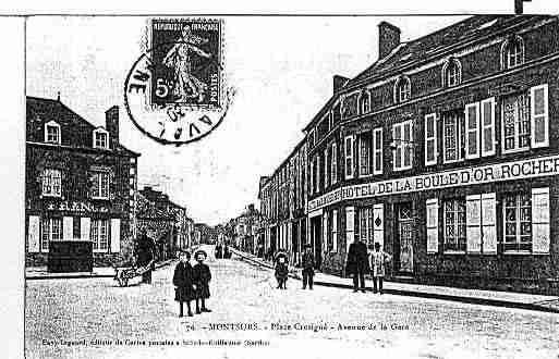 Ville de MONTSURS Carte postale ancienne