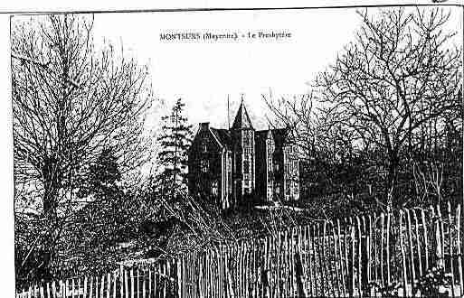Ville de MONTSURS Carte postale ancienne