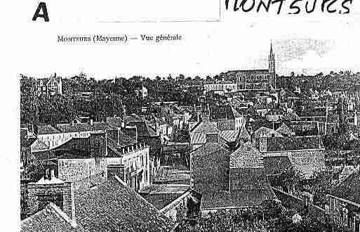 Ville de MONTSURS Carte postale ancienne