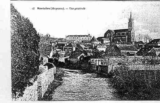 Ville de MONTSURS Carte postale ancienne