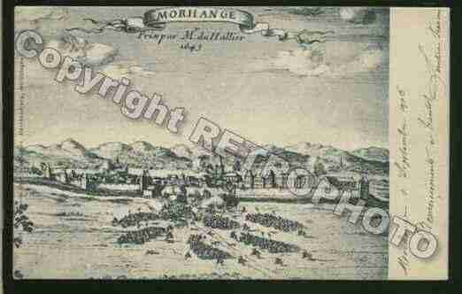 Ville de MORHANGE Carte postale ancienne