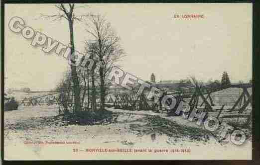 Ville de MORVILLESURSEILLE Carte postale ancienne