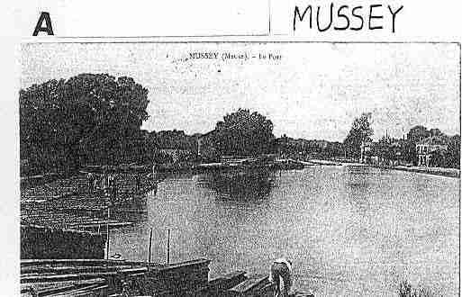 Ville de MUSSEY Carte postale ancienne