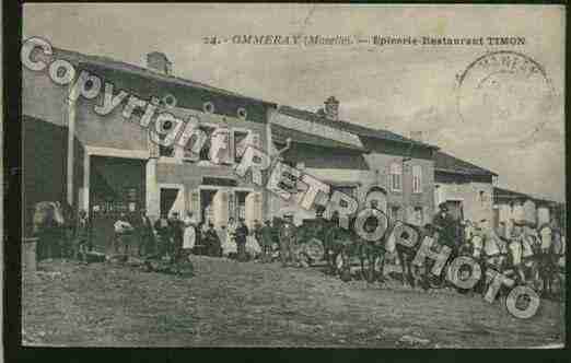 Ville de OMMERAY Carte postale ancienne