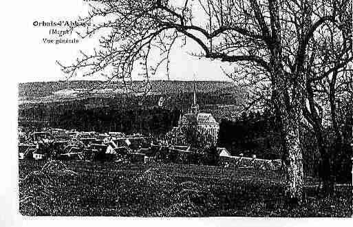 Ville de ORBAISL\\\'ABBAYE Carte postale ancienne