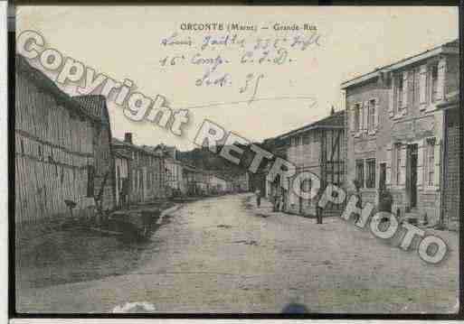 Ville de ORCONTE Carte postale ancienne