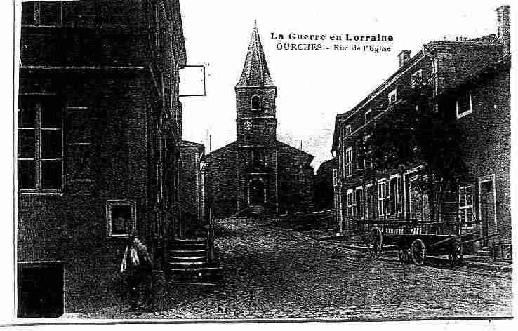 Ville de OURCHESSURMEUSE Carte postale ancienne