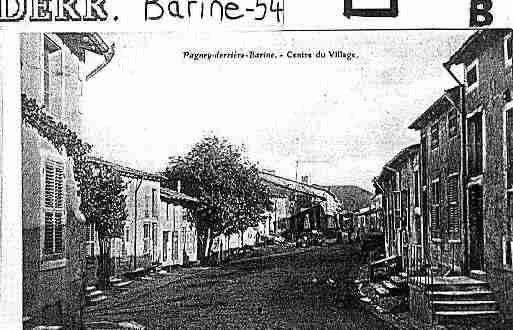 Ville de PAGNEYDERRIEREBARINE Carte postale ancienne