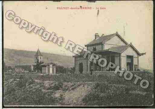 Ville de PAGNEYDERRIEREBARINE Carte postale ancienne