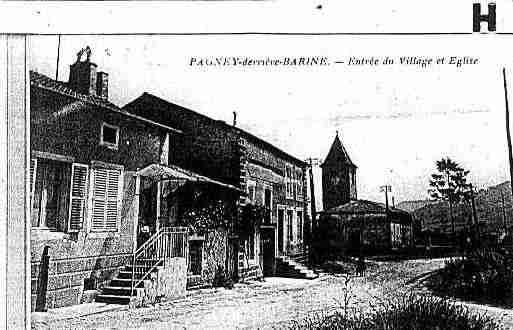 Ville de PAGNEYDERRIEREBARINE Carte postale ancienne