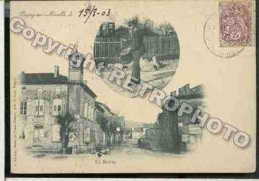 Ville de PAGNYSURMOSELLE Carte postale ancienne Ville de PAGNYSURMOSELLE Carte postale ancienne