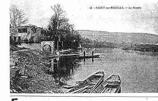 Ville de PAGNYSURMOSELLE Carte postale ancienne