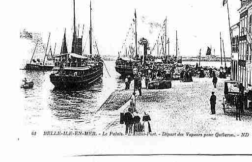 Ville de PALAIS(LE) Carte postale ancienne