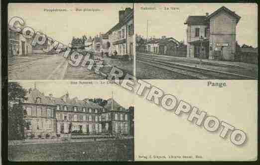 Ville de PANGE Carte postale ancienne