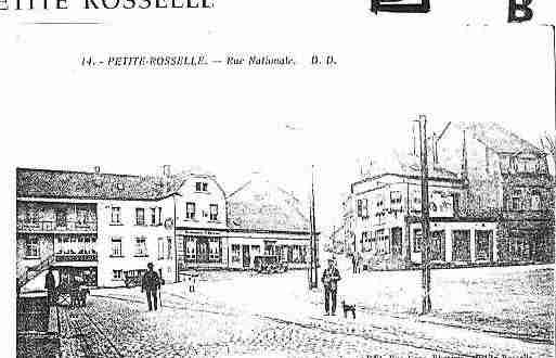 Ville de PETITEROSSELLE Carte postale ancienne