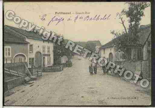 Ville de PETITMONT Carte postale ancienne