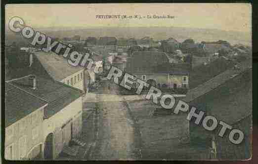 Ville de PETITMONT Carte postale ancienne