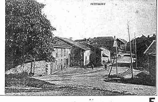 Ville de PETITMONT Carte postale ancienne