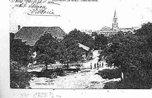 Ville de PETITMONT Carte postale ancienne