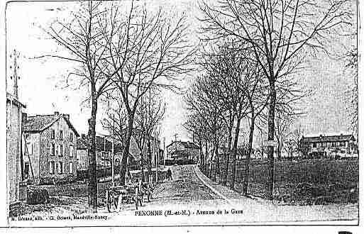 Ville de PEXONNE Carte postale ancienne