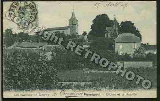 Ville de PIERREPONT Carte postale ancienne