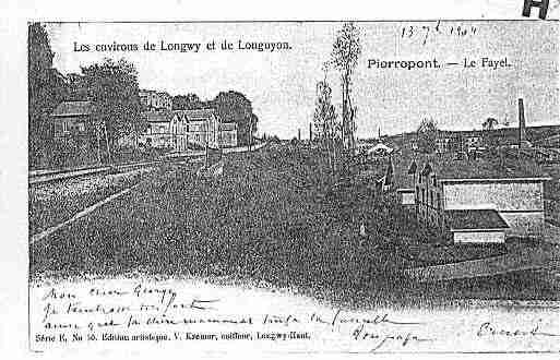 Ville de PIERREPONT Carte postale ancienne